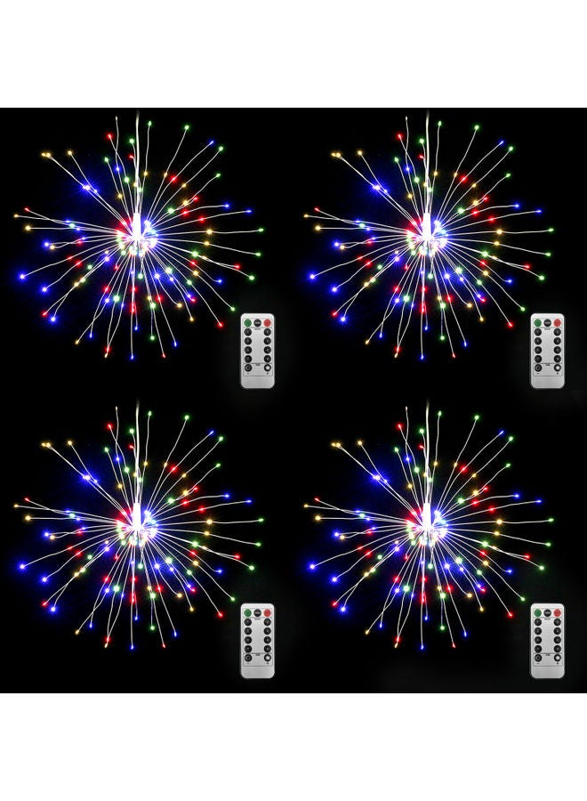 إسكدنيا مجموعة مصابيح بإضاءة LED تعمل بجهاز تحكم عن بعد مكونة من 4 قطع متعدد الألوان - Image 3