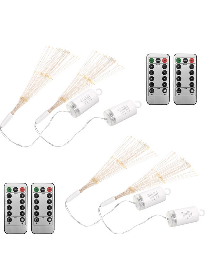 إسكدنيا مجموعة مصابيح بإضاءة LED تعمل بجهاز تحكم عن بعد مكونة من 4 قطع متعدد الألوان - Image 1