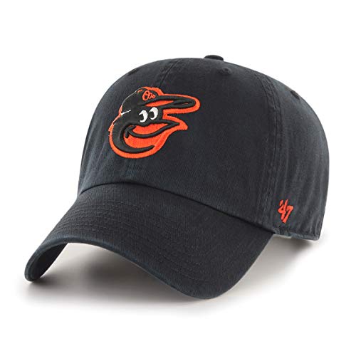 47 MLB Baltimore Orioles '47 Clean Up Adjustable Hat, Black, One Size - Image 3