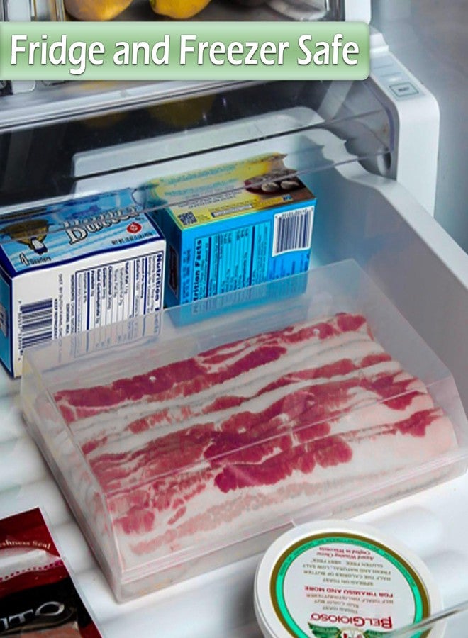 Home-X Bacon Saver - Plastic Airtight Bacon Container - BPA-Free, Dishwasher Safe, Leak-proof Bacon Storage Container for Fridge - Easy to Use Bacon Keeper for Home or Travel - Image 3