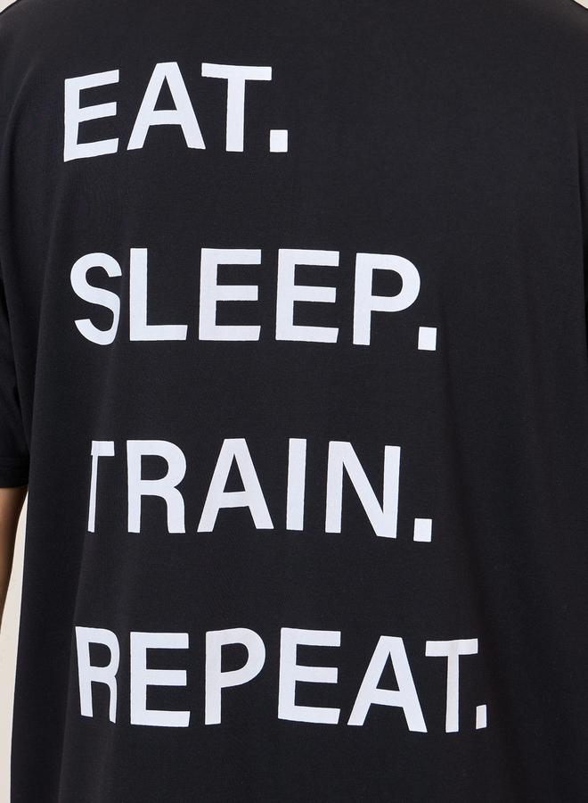 Styli Oversized Back Slogan T-Shirt  - Image 5