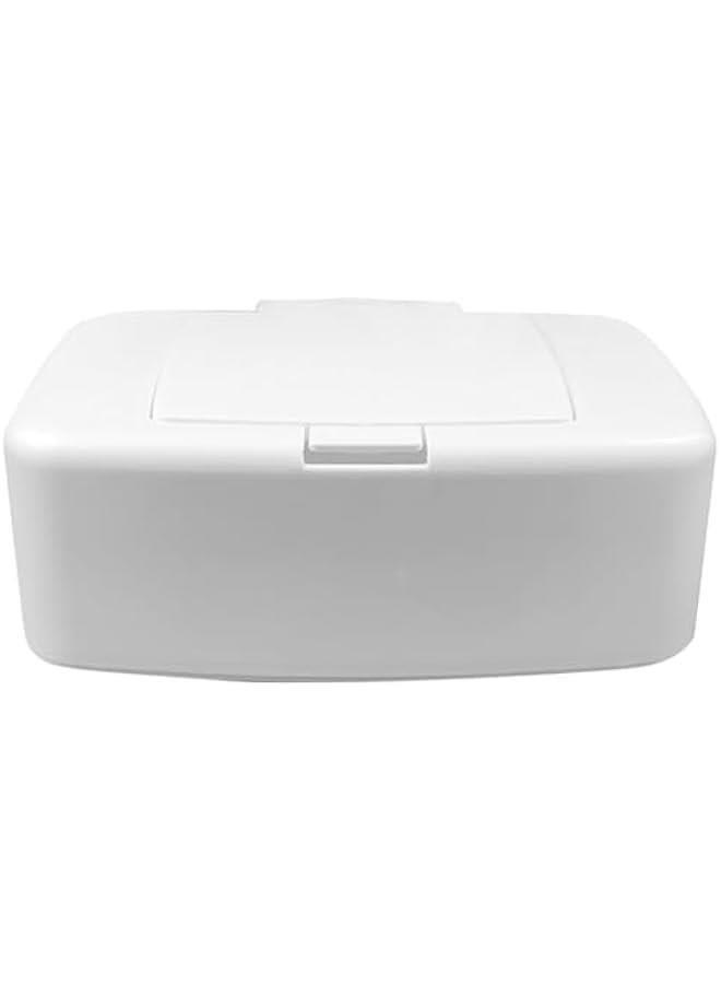 Arabest Replenishable Wipes Holder Portable Container for Bathroom Home White Cover Box  - Image 1