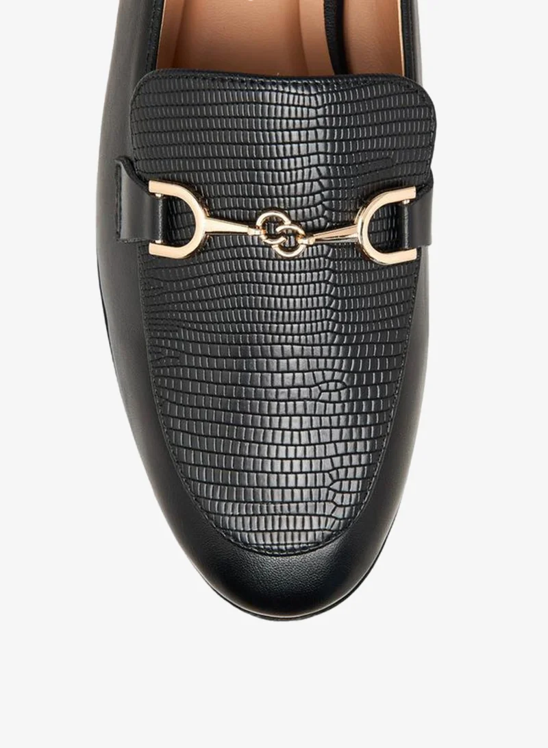 Celeste BLACK Women's Panelled Slip-On Loafers for Women | Best Price UAE