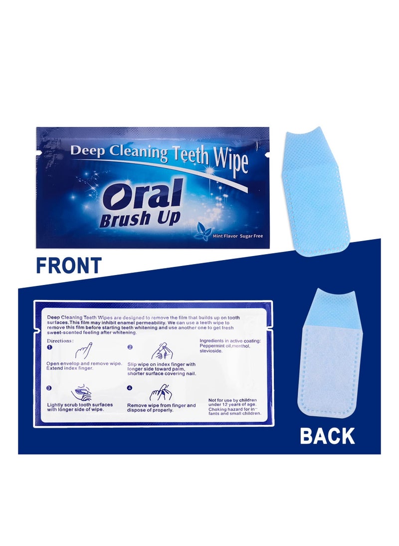 Y&D Mint-Flavored Oral Wipes, Teeth Whitening Wipes Cleaning Wipe, Portable and Disposable, for On-The-Go, Travelling, Office, Home, Ect. Sugar Free(Dark Blue, 60 Pcs)  - Image 4