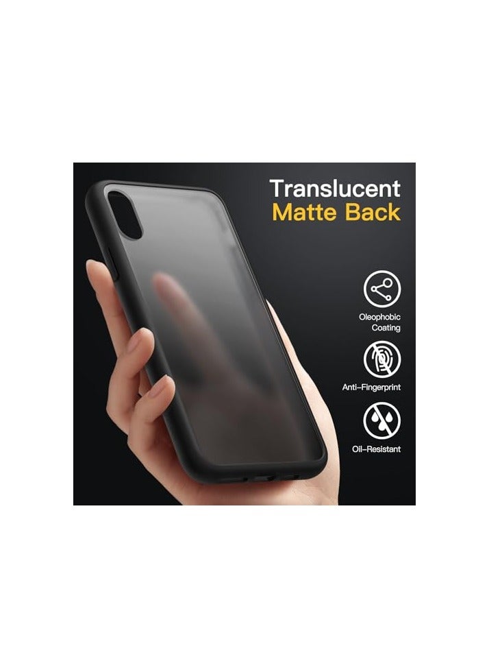 JETech Matte Case for iPhone XR 6.1-Inch, Shockproof Military Grade Drop Protection, Frosted Translucent Back Phone Cover, Anti-Fingerprint (Black) - Image 3