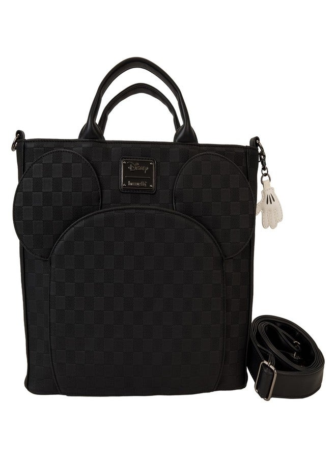 Loungefly Mickey Mouse Checkered Texture Convertible Backpack & Tote Bag - Image 1