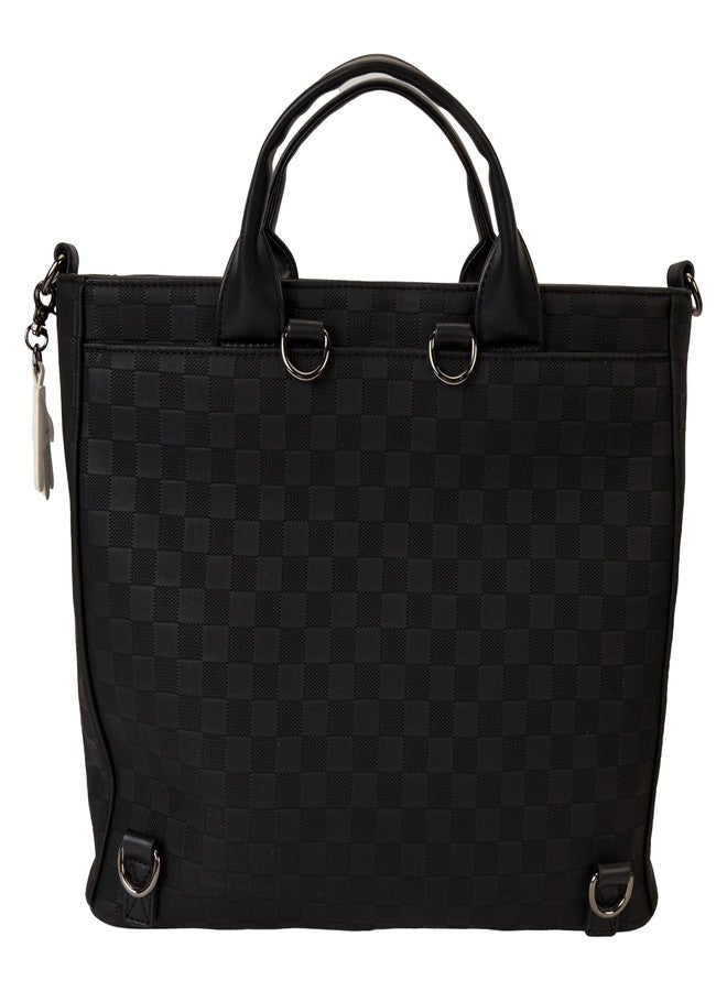 Loungefly Mickey Mouse Checkered Texture Convertible Backpack & Tote Bag - Image 3
