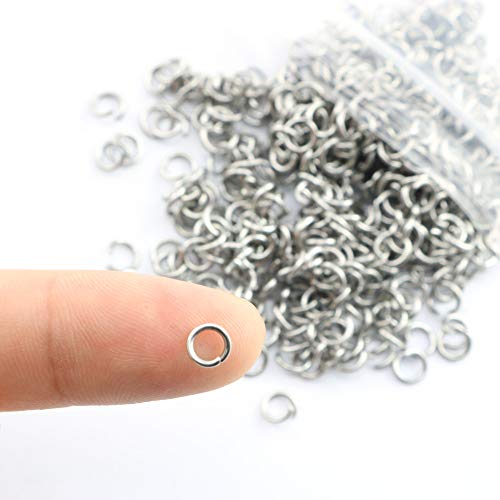 Tegg Open Jump Ring 500PCS 5mm Siver 304 Stainless Steel Open Jump Ring Connectors for Jewelry DIY Finding - Image 3