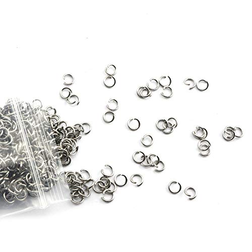 Tegg Open Jump Ring 500PCS 5mm Siver 304 Stainless Steel Open Jump Ring Connectors for Jewelry DIY Finding - Image 1