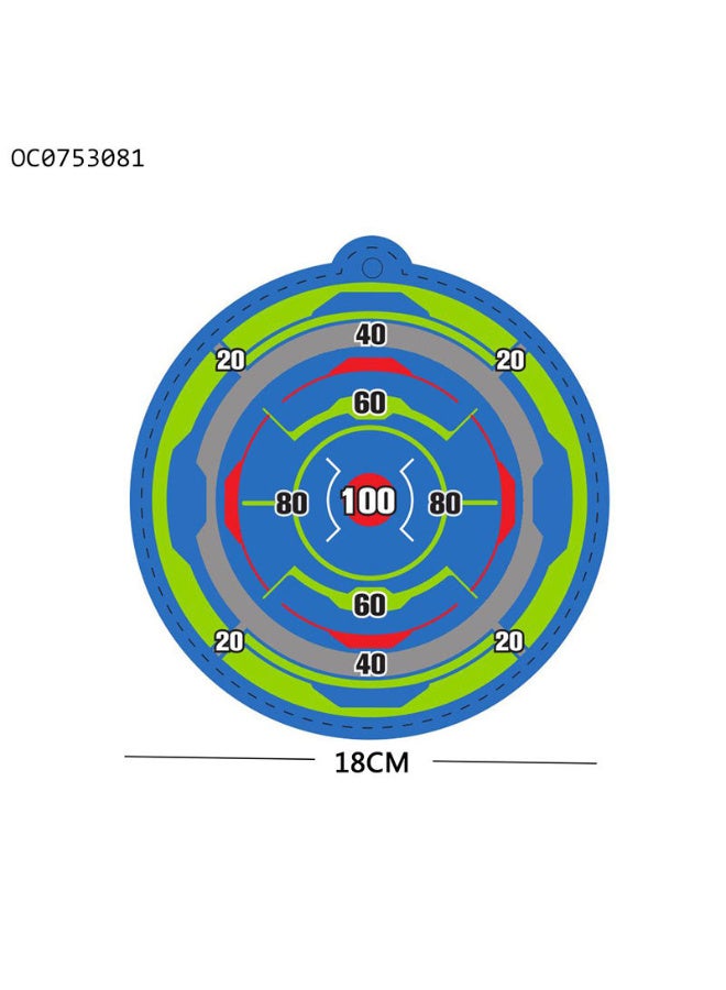POWER Archery set for children with arrows and target board, educational sports game in blue and green, archery set with circular scoreboard - Image 5