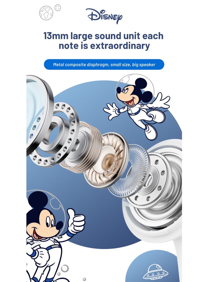 ديزني LK11 سماعة بلوتوث مكبر صوت بلوتوث 5.3 كامل باس رياضي عمر بطارية طويل للغاية الراقية في الأذن الحد من الضوضاء - Image 5