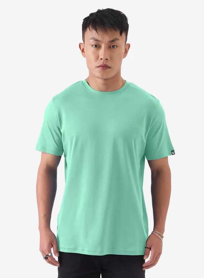 ذا سوليد ستور تيشيرت انترلوك سادة بأكمام قصيرة