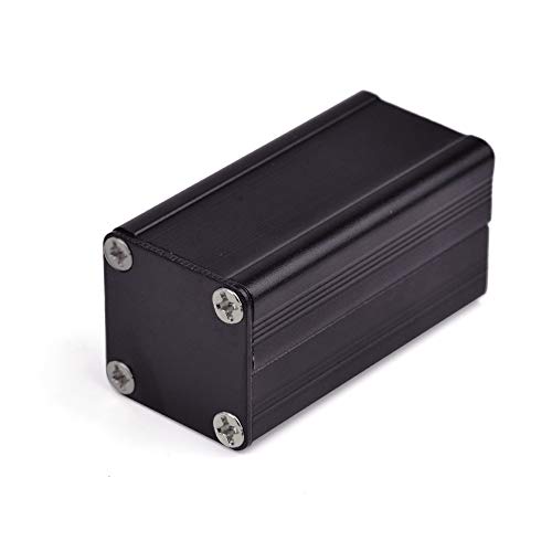 Eightwood Extruded Aluminum Box Electronic Project Enclosure Sliding Extrusion for PCB Board DIY- 1.97 x 0.98 x 0.98 inch (LWH) - Image 1
