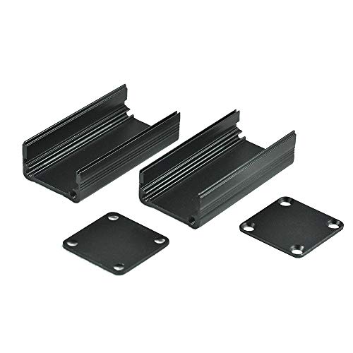 Eightwood Extruded Aluminum Box Electronic Project Enclosure Sliding Extrusion for PCB Board DIY- 1.97 x 0.98 x 0.98 inch (LWH) - Image 5