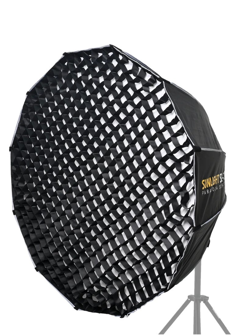 GenPro - Parabolic Studio Lighting 120cm with Grid (SL-120): Expansive parabolic reflector with grid for wide coverage and control, 120cm. - Image 1
