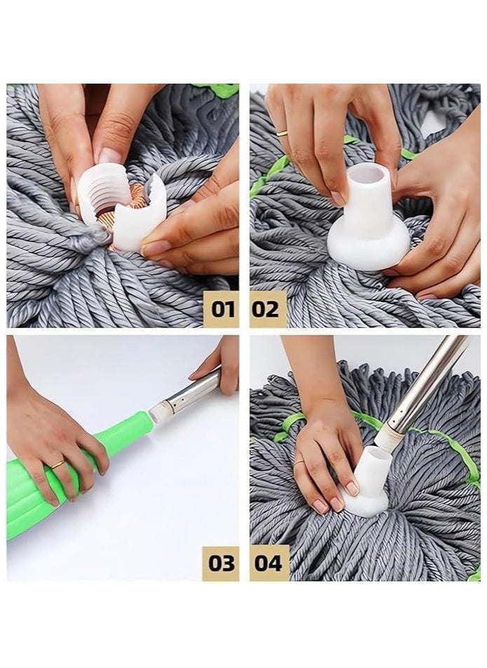 THE PERFECT 2 IN 1 CLEANING SYSTEM Tile Brush: The self-spinning mop features a versatile 360-degree rotating head, designed for cleaning floors, walls, bathrooms and even hard-to-reach areas