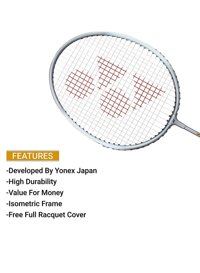 GR 303i Aluminium Strung Badminton Racket with Full Racket Cover | For Beginners | 83 grams | High Durability
