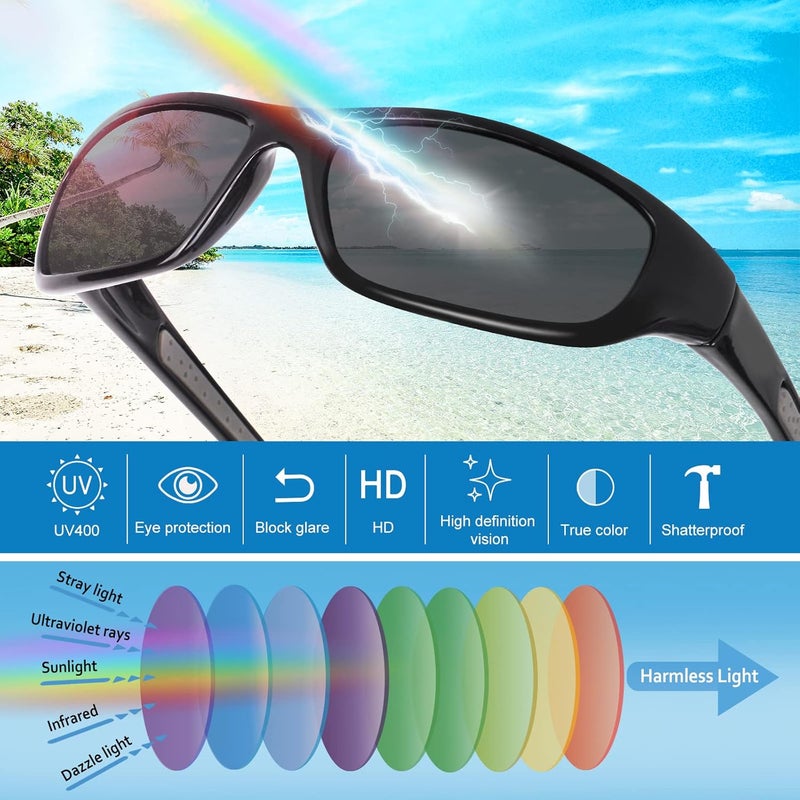 Duduma Sports Polarized Sunglasses for Men Women Baseball Cycling Golf Fishing Sun Glasses UV Blocking Tr8116 - Image 4