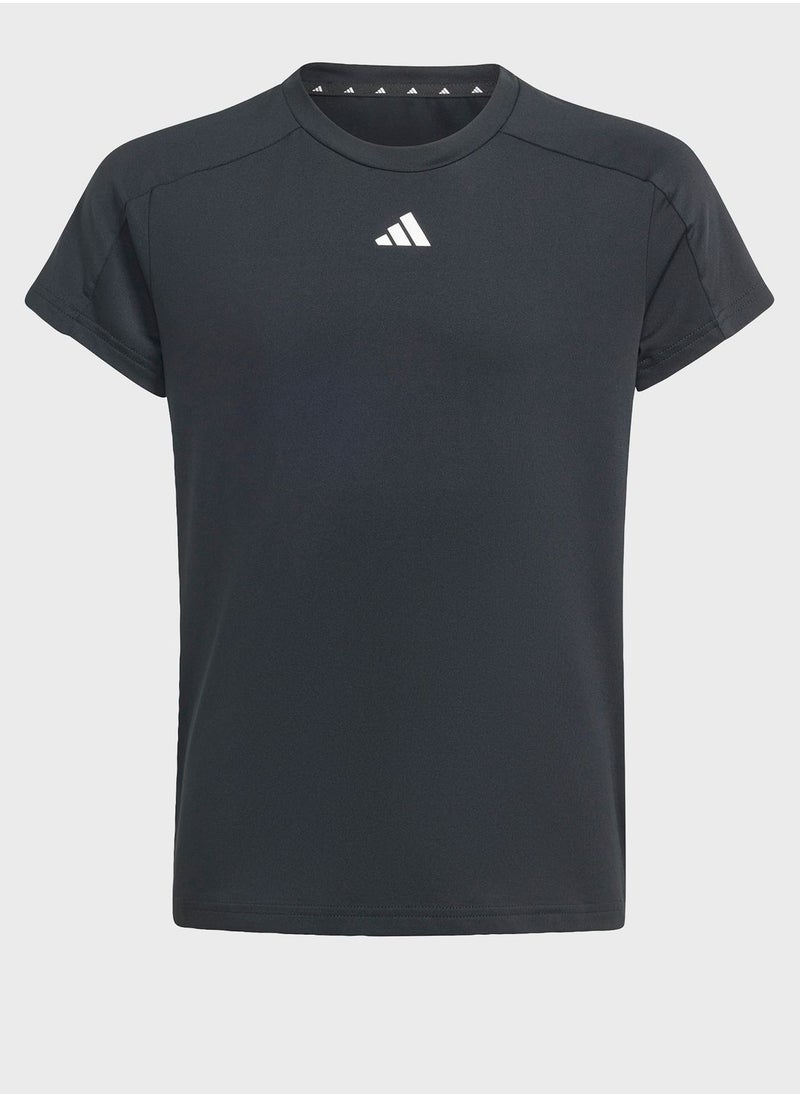 Adidas - 3 Stripes Kids Train T-Shirt Set - Image 1
