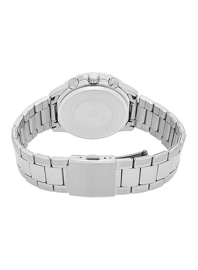 CASIO Men Stainless Steel Analog Wrist Watch MTP-1374D-2A - 47 mm - Silver - Image 2