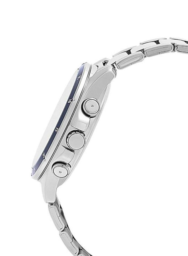 CASIO Men Stainless Steel Analog Wrist Watch MTP-1374D-2A - 47 mm - Silver - Image 3