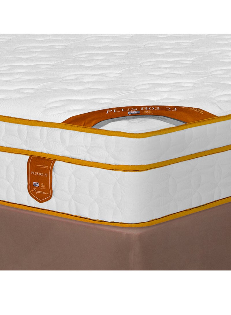 Back Care B03 Plus Mattress – Medium Pressure, Dual Pocket Spring Layers, Luxurious Velvety Fabric for Superior Comfort and Support, Ideal for Weights Between 75-120 kg, 200x180x35 cm - Image 2