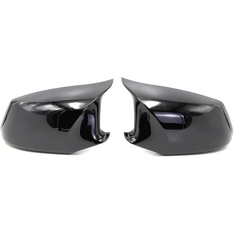 أغطية مرايا الأبواب الخارجية بتصميم ألياف كربون ولمعان أسود لسيارات BMW الفئة 5 F10 F18 2010-2013 - Image 2