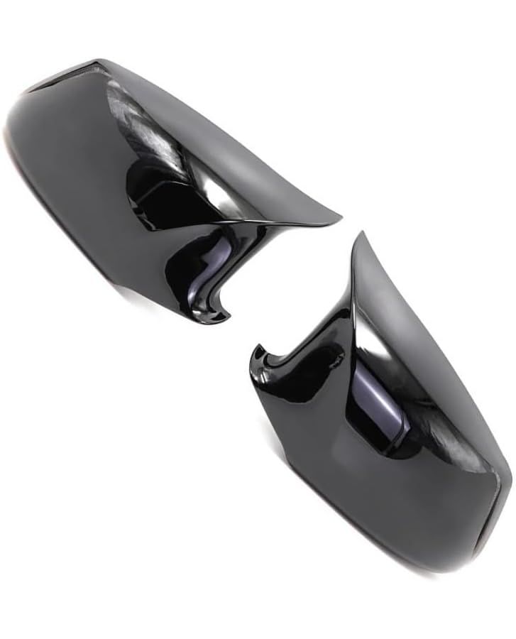 أغطية مرايا الأبواب الخارجية بتصميم ألياف كربون ولمعان أسود لسيارات BMW الفئة 5 F10 F18 2010-2013 - Image 1