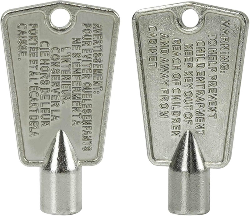 gradora 216702900 Freezer Door Keys Metal Compatible with Frigidaire & Kenmore AP4301346 PS1991481 297147700 (Pack of 2) - Image 2