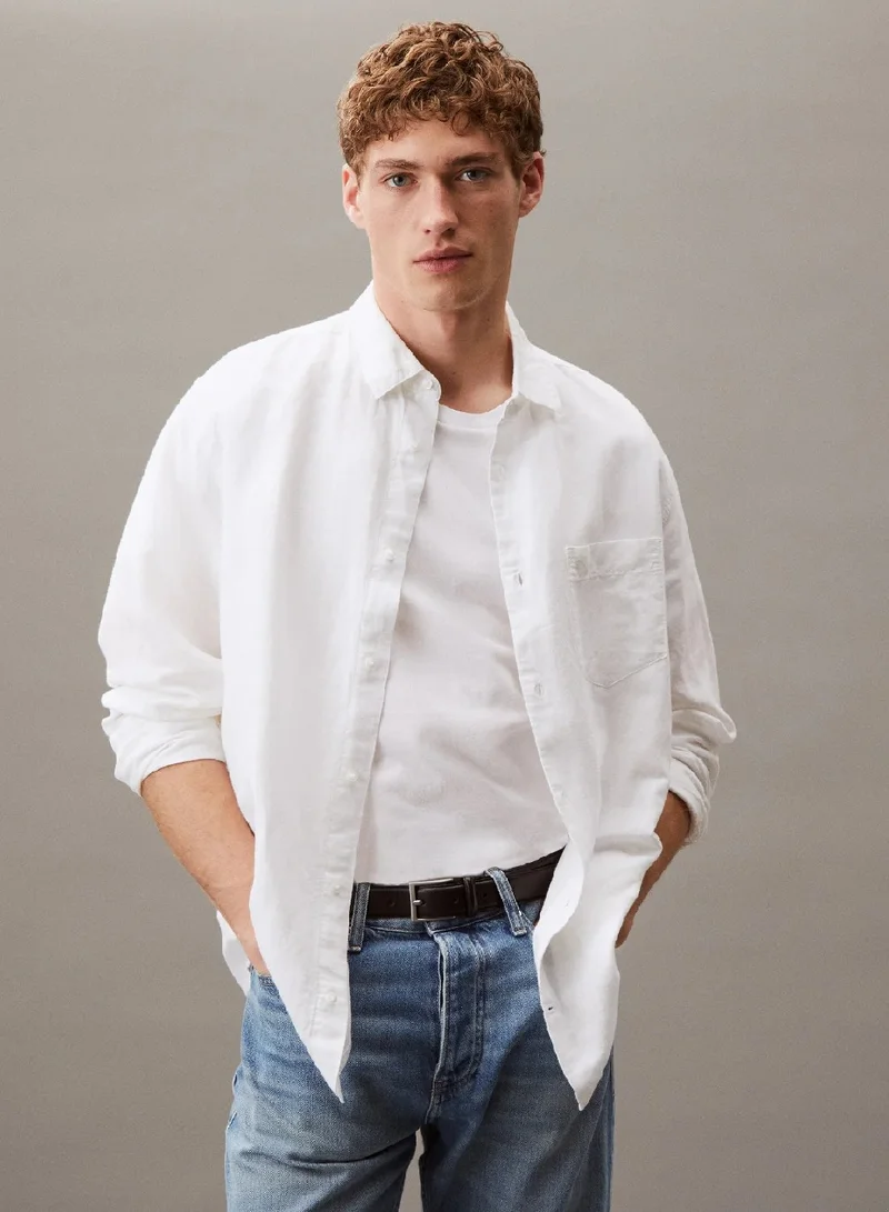 CALVIN KLEIN Linen Cotton Shirt