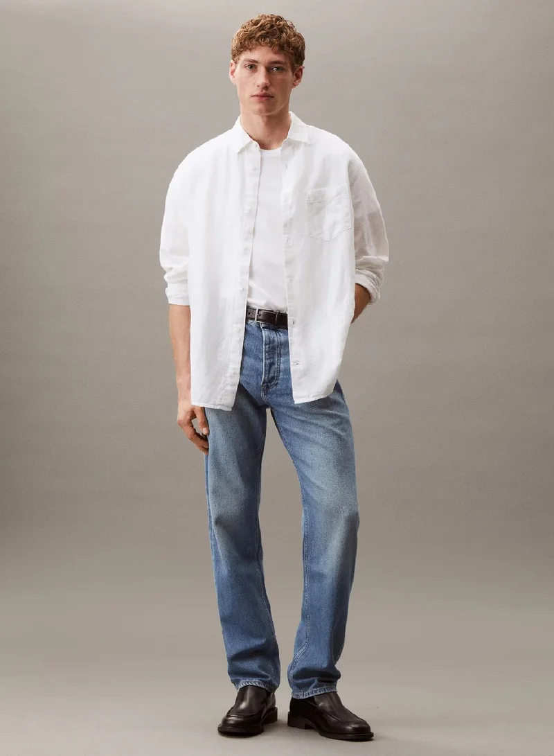 CALVIN KLEIN Linen Cotton Shirt