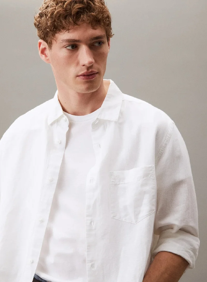 CALVIN KLEIN Linen Cotton Shirt