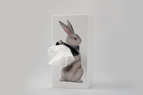 PLAYABLE ART Magic Rabbit Tissue Box - Whimsical Magician Hat Illusion Design from the Creators of Flying Skirt®, Resin Pop Art, Weighted Metal Base, Premium Gifts & Novelty Home Decor by Spextrum - Image 2