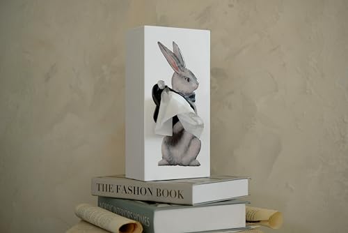 PLAYABLE ART Magic Rabbit Tissue Box - Whimsical Magician Hat Illusion Design from the Creators of Flying Skirt®, Resin Pop Art, Weighted Metal Base, Premium Gifts & Novelty Home Decor by Spextrum - Image 3