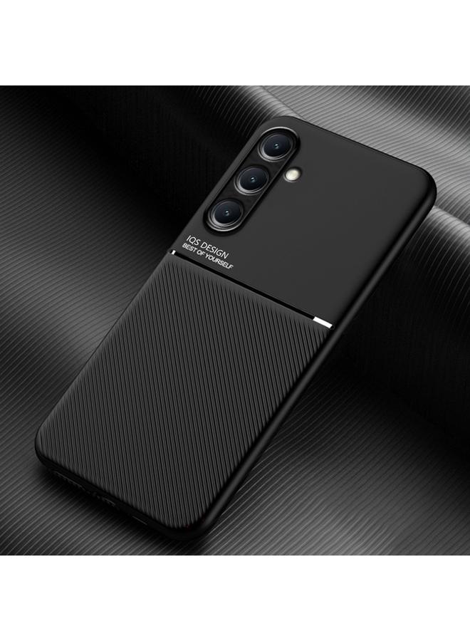 S-TOP Case For Samsung Galaxy M35 Classic Tilt Strip Grain Magnetic PC Hybrid TPU Phone Case - Image 1