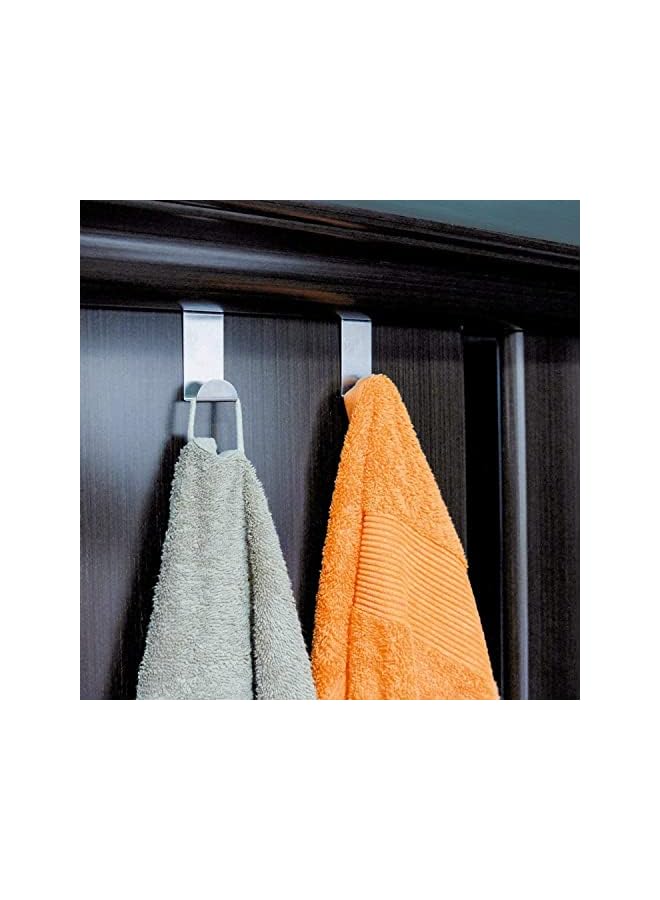 promass Bathroom Hook, Towels Over Door Hooks Over Door Hanger for Coat Stand, Towel, Clothes Coat Hooks for Bedroom, Clothes Hangers Helps for Tidy Rooms and Saves, 4PACK - Image 2