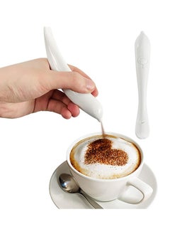 Furtey Electrical Latte Art Pen, Coffee Carving Pen, Spice Pen for Coffee Art, Cake Decoration Portable Pen Cappuccino Coffee Carving Pen Professional Baking Pastry Tools  - Image 1