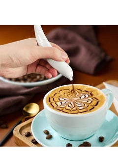 Furtey Electrical Latte Art Pen, Coffee Carving Pen, Spice Pen for Coffee Art, Cake Decoration Portable Pen Cappuccino Coffee Carving Pen Professional Baking Pastry Tools  - Image 4