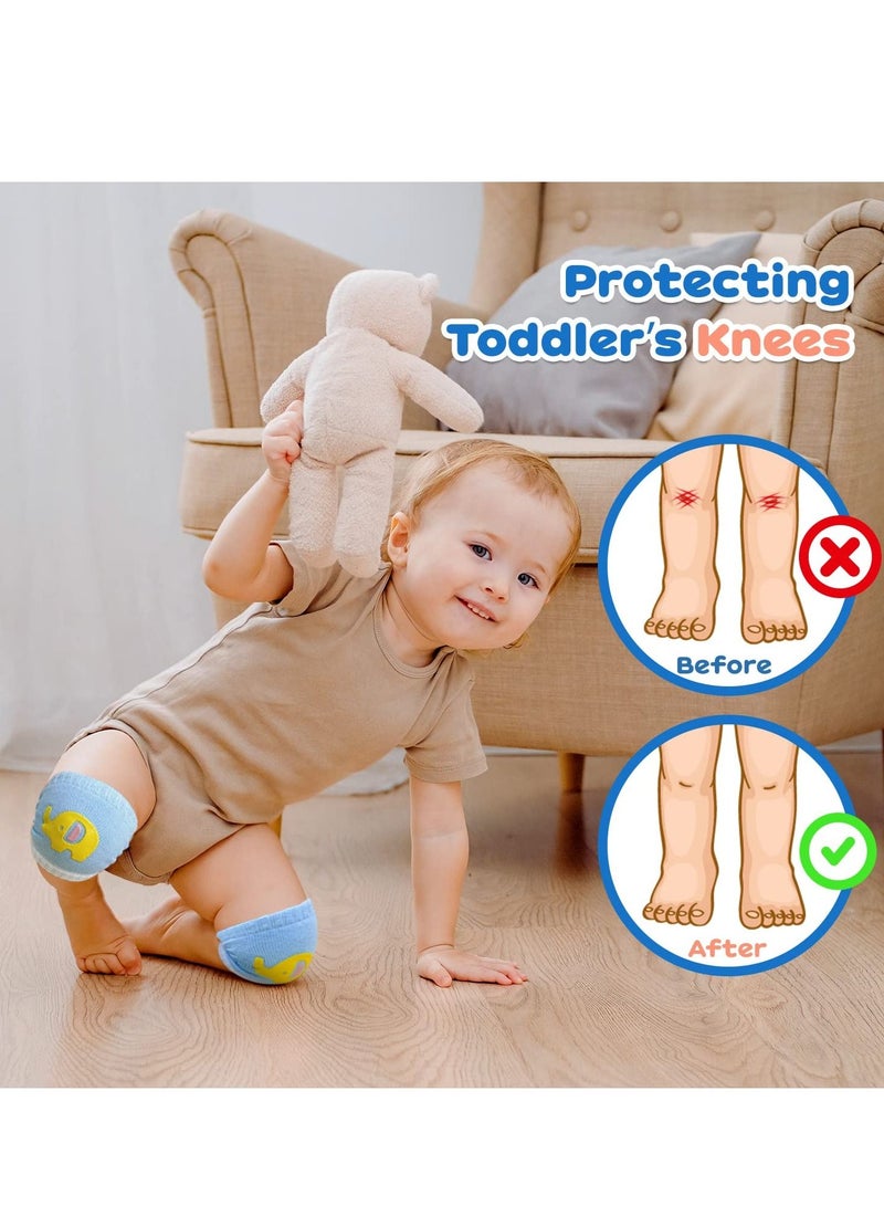 SYOSI Baby Knee Pads for Crawling,6 Pairs Crawling Anti-Slip Knee,Knee Protectors Unisex Babies Girl Boy Infant Toddlers Kneepads - Image 5