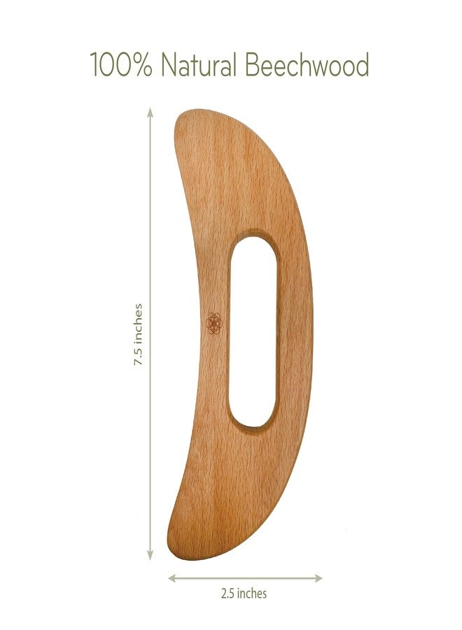 ديلي كونسيبتس مفاهيم يومية: أداة غوا شا الخشبية للجسم، تعمل أداة غوا شا الخشبية للجسم على تعزيز التصريف اللمفاوي وزيادة الدورة الدموية عند تطبيق الضغط. - Image 2