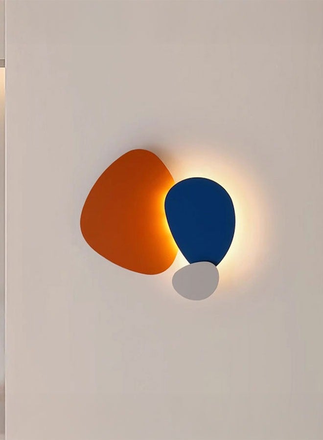 ٍSiera Light Modern orange + white + blue colored wall 28 cm warm light 20 watt W6765 - Image 1