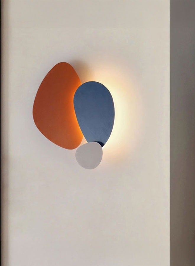 ٍSiera Light Modern orange + white + blue colored wall 28 cm warm light 20 watt W6765 - Image 2