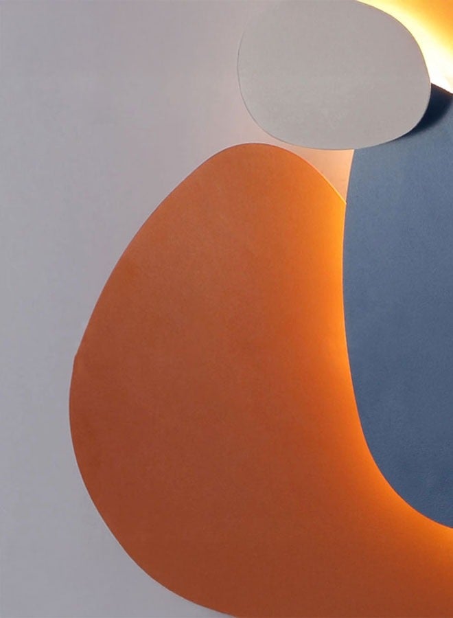 ٍSiera Light Modern orange + white + blue colored wall 28 cm warm light 20 watt W6765 - Image 3