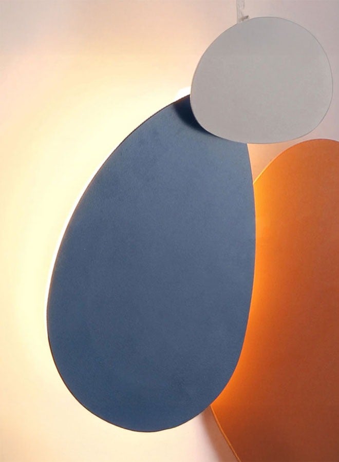 ٍSiera Light Modern orange + white + blue colored wall 28 cm warm light 20 watt W6765 - Image 4