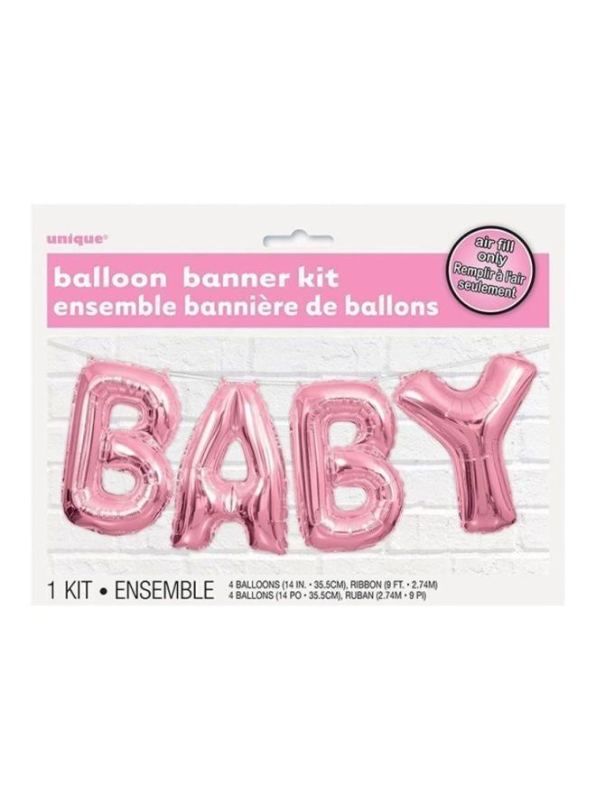 يونيك طقم راية بالون رسالة الطفل من 4 قطع 14 بوصة - Image 2