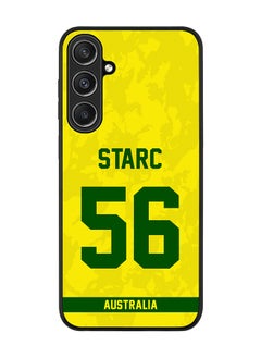 Rugged Black Edge case for Samsung Galaxy S23 FE, Custom Slim fit Thin Phone Case Cover - Team Australia Mitchell Starc, Jersey No 56