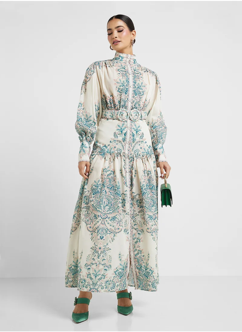 خزانة Abstract Print Dress