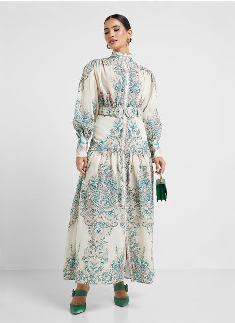 Abstract Print Dress