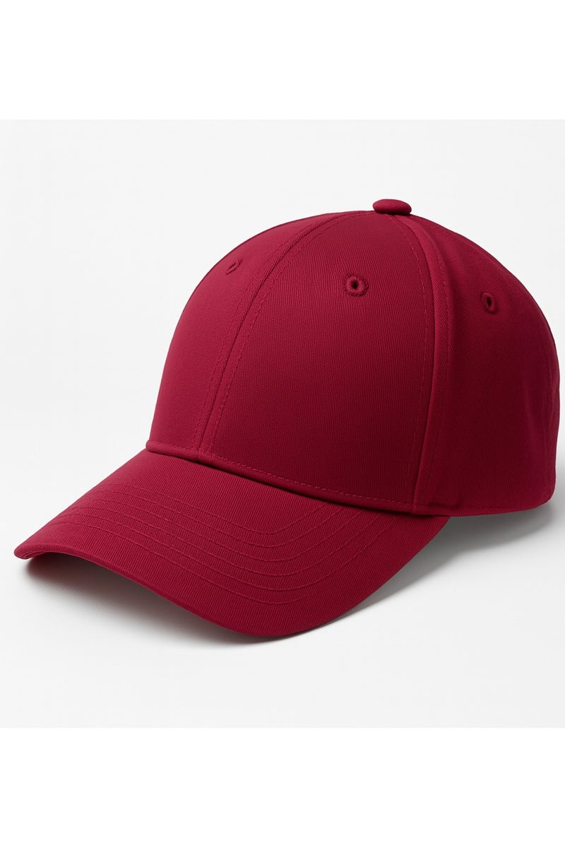 100% Cotton Dark Red Baseball Dad Cap Adjustable Size Hat for Running Workouts and Outdoor Activities  Baseball Cap for Men and Women