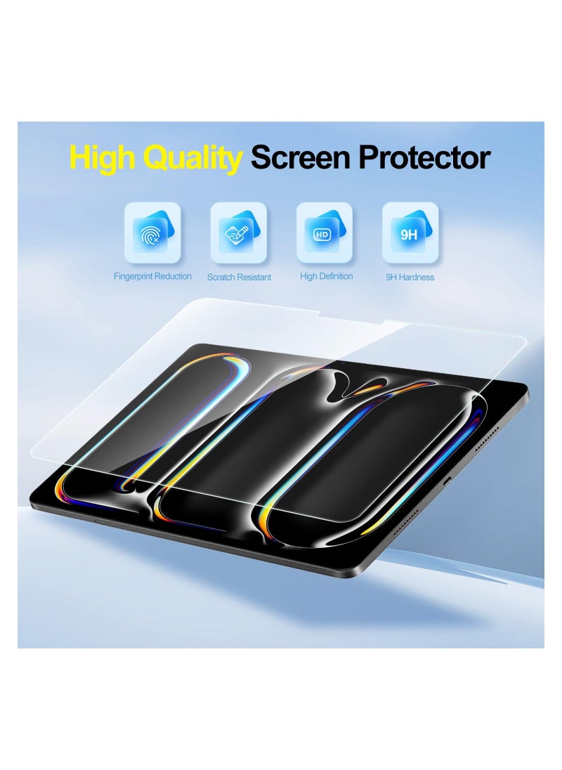 Digipace 2 Pack Tempered Glass Screen Protector for New iPad Pro 11-Inch  M4 2024, 5th Gen, HD Clear 9H Hardness Screen Guard  - Image 3